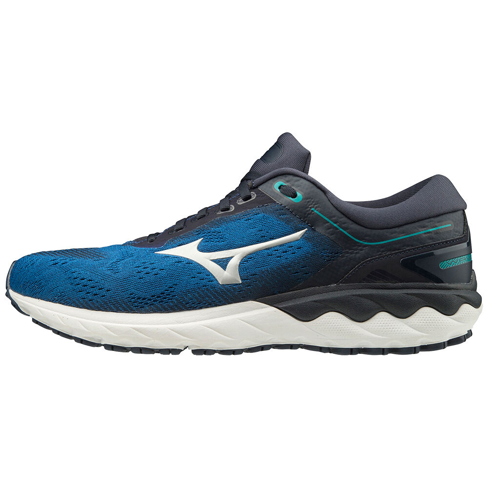 Scarpe Running Mizuno Wave Skyrise Uomo - Blu/Argento/Blu Marino - 84056-IHRV